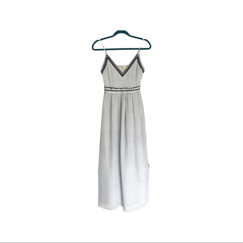 Japna Stripped Blue and White Maxi Dress